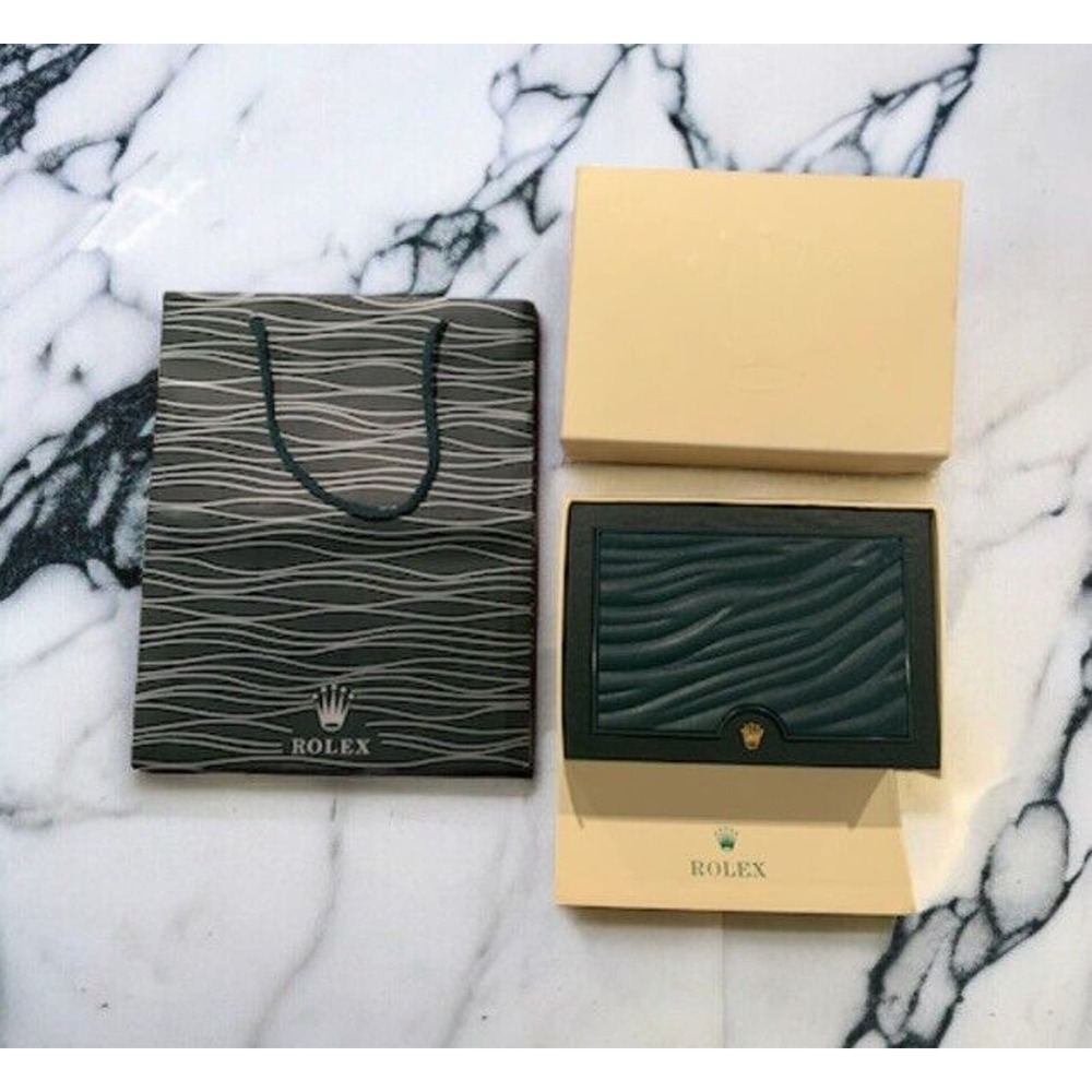 Rolex Watch Box with Black and Gold Accents
